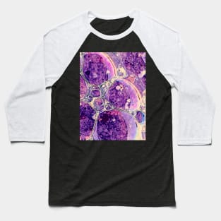 Purple Bubble Orbiter Baseball T-Shirt